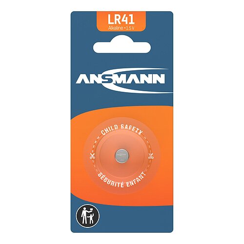Ansmann LR41 LR736 392 1.5V Alkaline Knopfzelle - 1er Verpackung