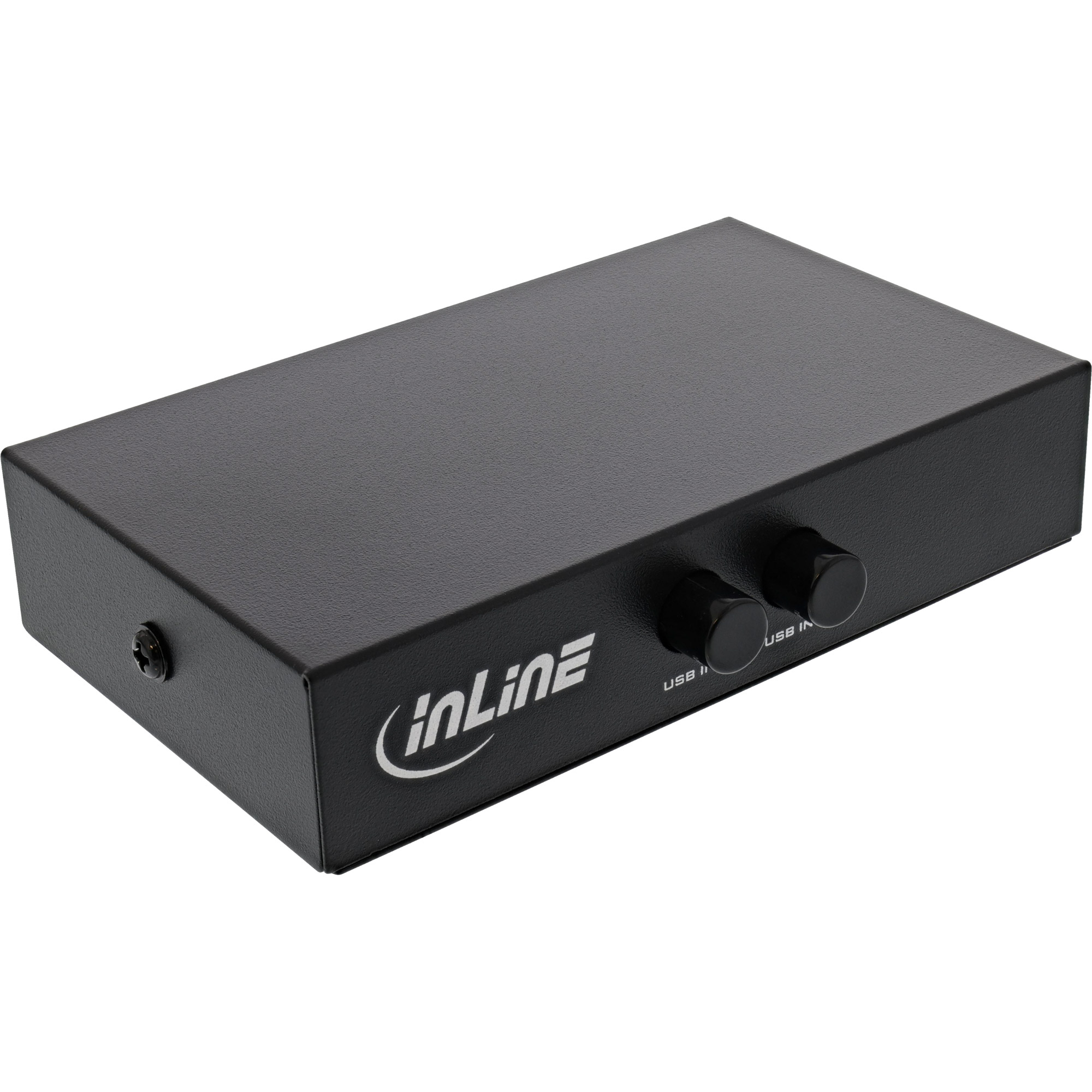 Inline® USB 2.0 Umschalter manuell, USB-A gerät an 2 Computer