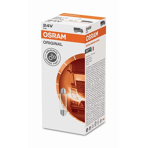 24V 5W SV8.5-8 Original Soffitte Faltschachtel OSRAM