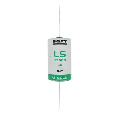 Saft Lithium LS33600 D 3,6V mit axialen Drähten Saft Lithium LS33600 D 3,6V mit axialen Drähten