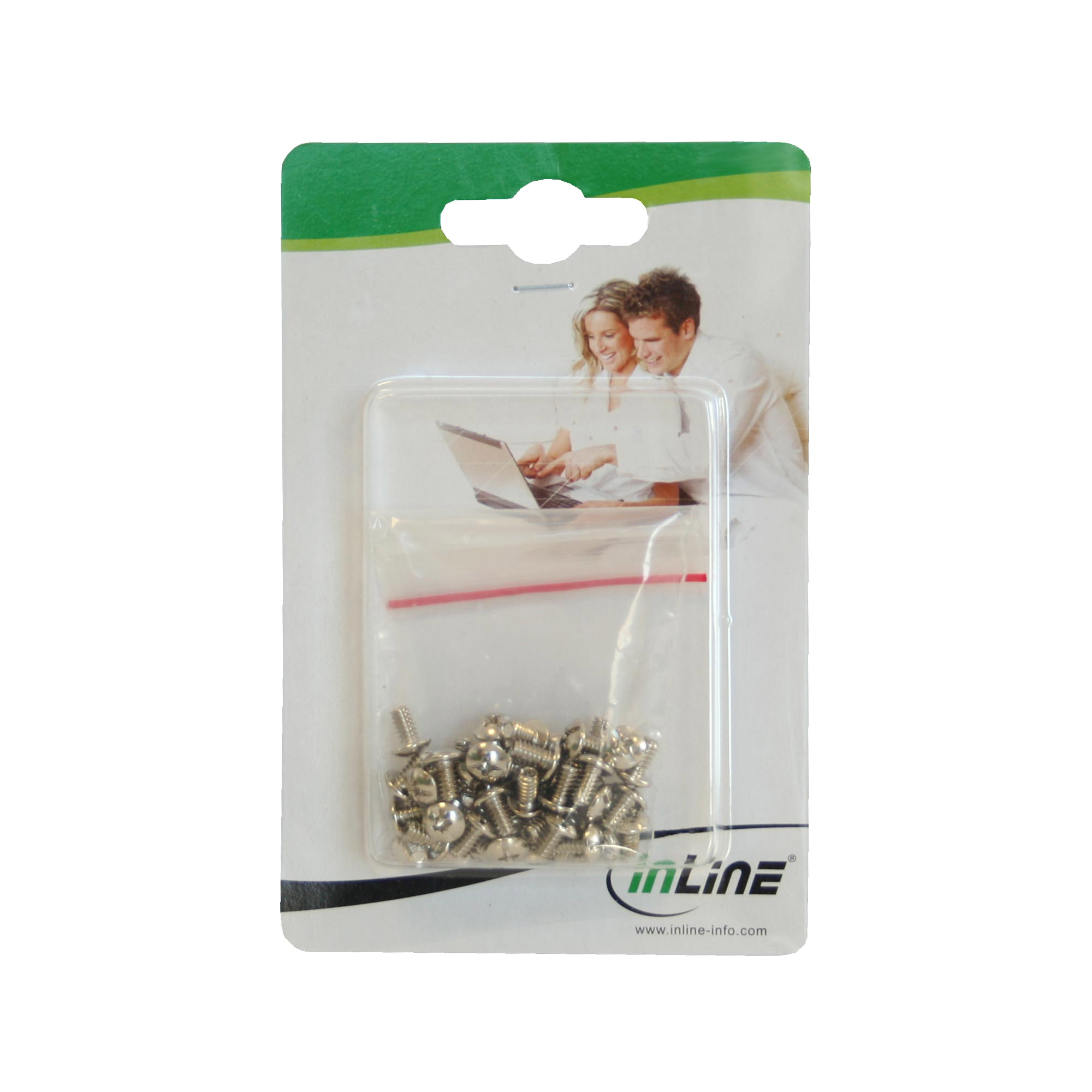 Inline® Schraubenset, für 3,5" Festplatten, 50-teilig