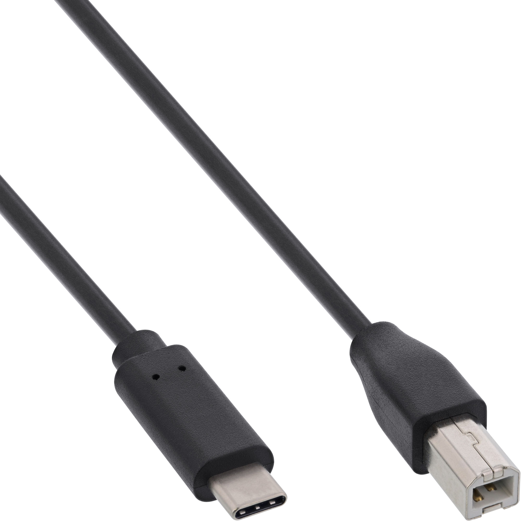 Inline® USB 2.0 Kabel, USB-C Stecker an B Stecker, schwarz, 2m Inline® USB 2.0 Kabel, USB-C Stecker an B Stecker, schwarz, 2m