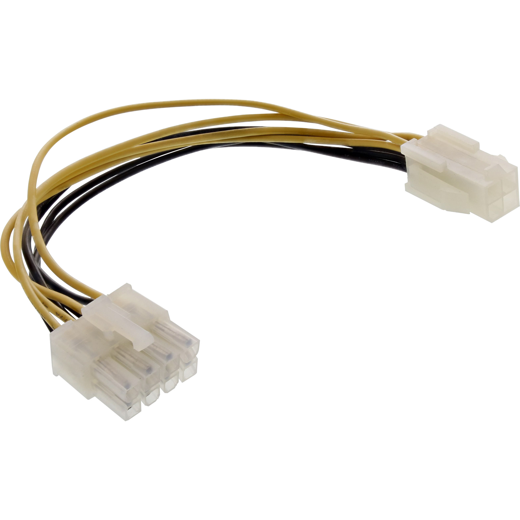 Inline® Stromadapter intern, 4pol ATX1.3 Netzteil zu 8pol ATX2.0 Mainboard