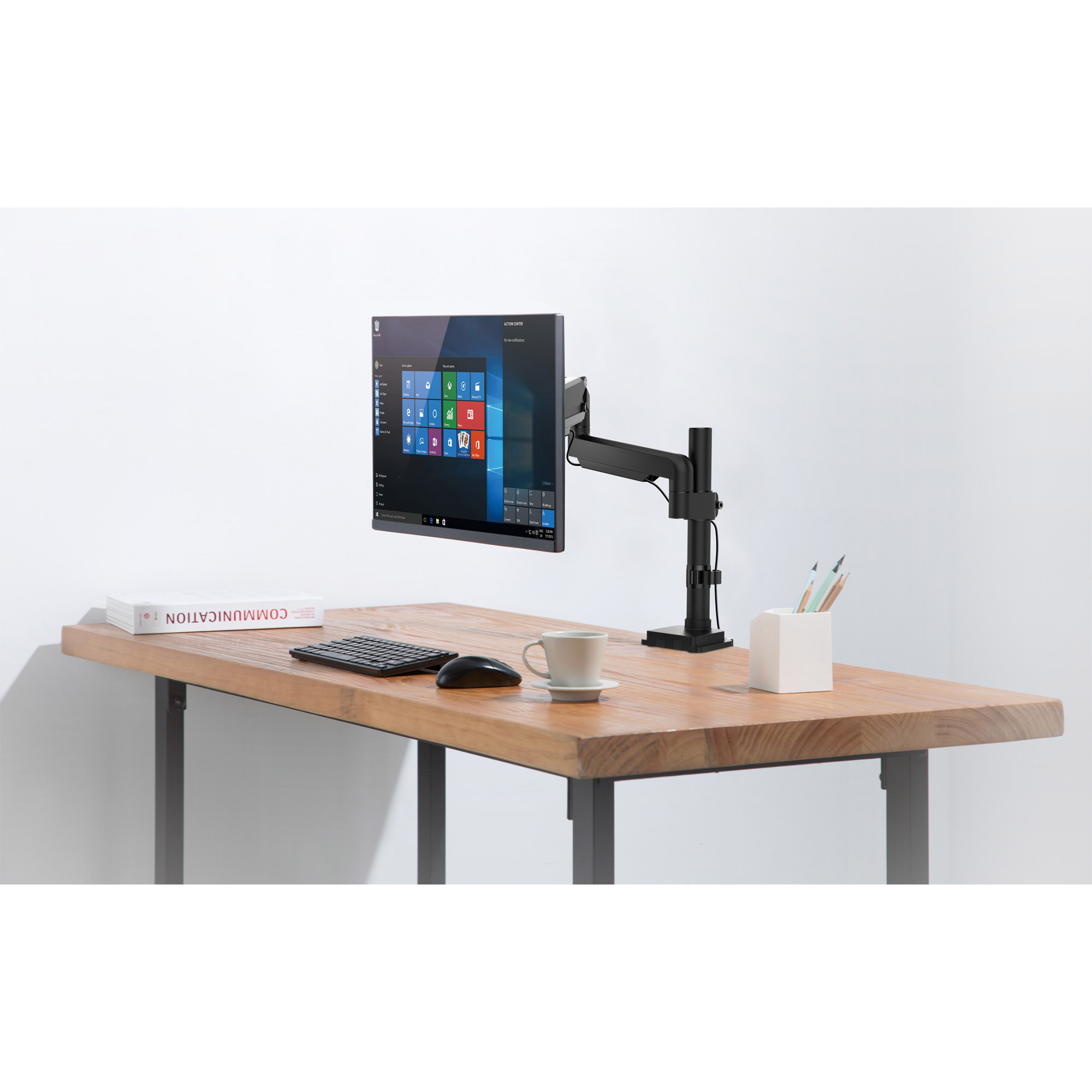 Inline® Tischhalterung mit Lifter, beweglich, für Monitore bis 82cm (32"), 9kg