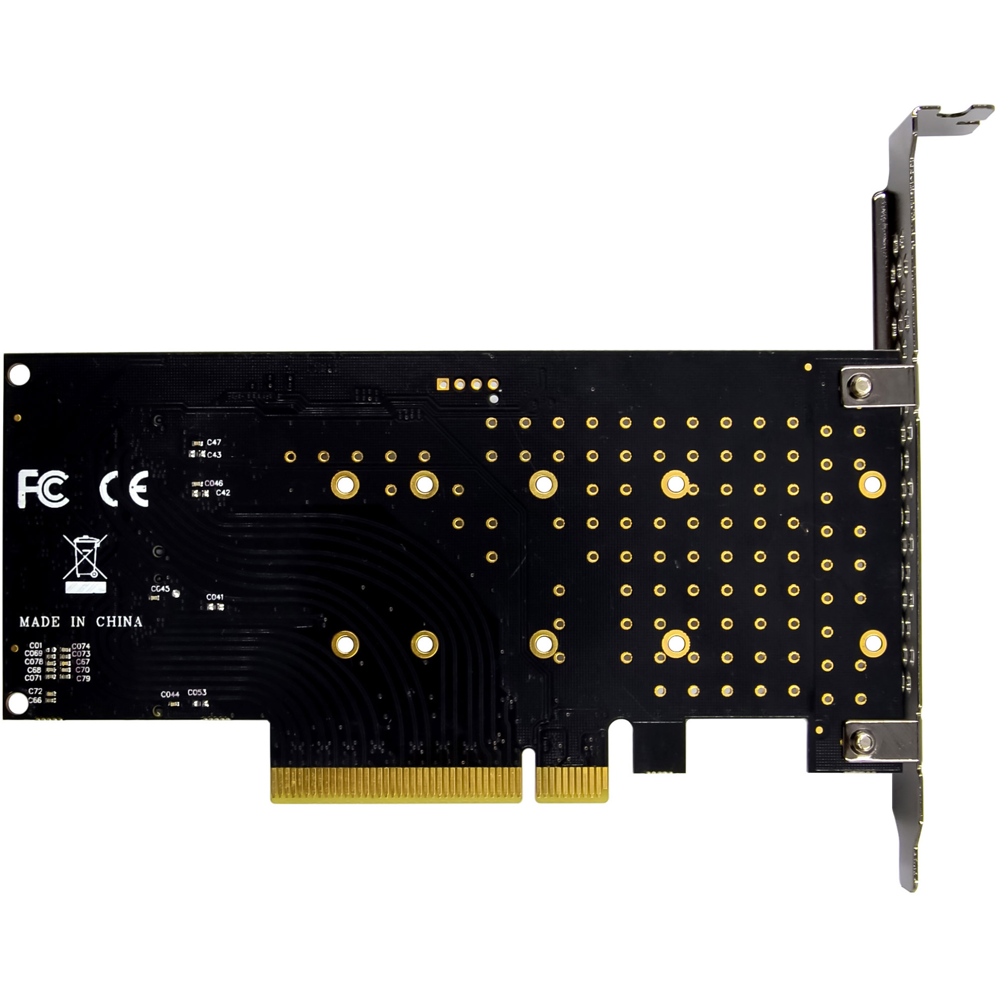 InLine® PCIe Karte zu 2x intern NVMe M.2 Key M - Bifurcation, PCIe x8
