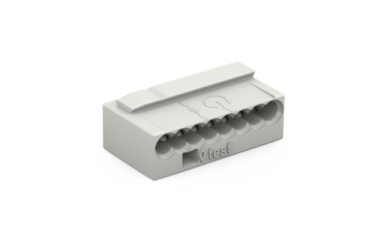 MICRO-Verbindungsdosenklemme WAGO, eindrähtige Leiter, Ø0,8mm, 8 Klemmstellen