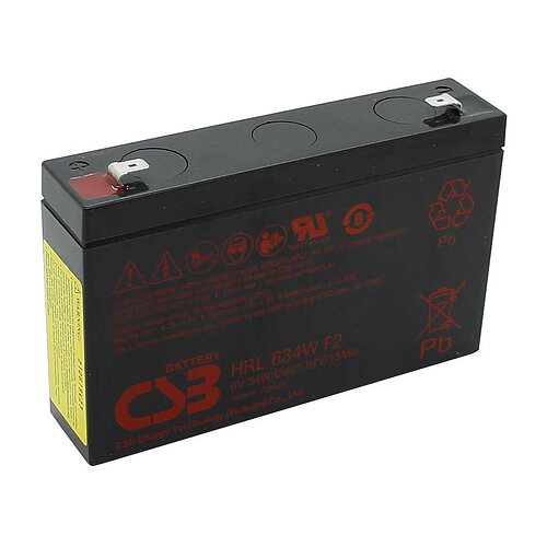 CSB HRL634W 6V 34W 6,3mm Faston ersetzt Panasonic UP-VW0645P1