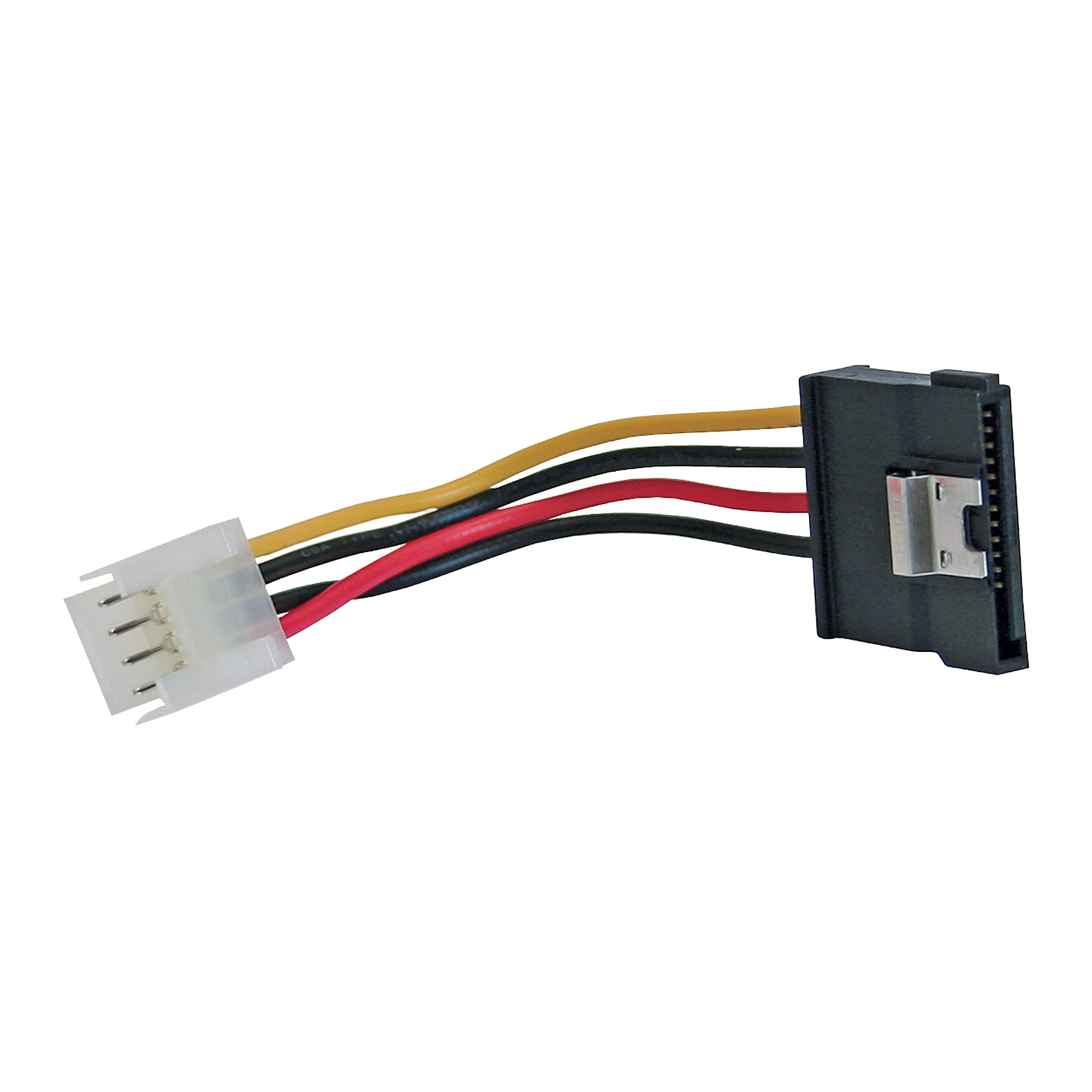 Inline® SATA Stromadap-Kab., 1x 8,89cm (3,5") BU/15pol SATA ST, m. Lasche, 0,15m