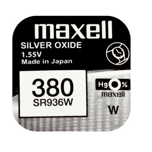 10x SR936W SR45 380 Silberoxid Batterie Maxell 1,55 V