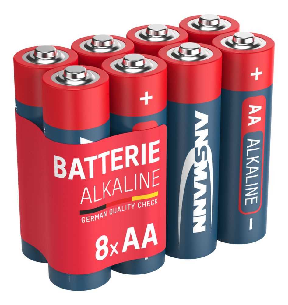 Ansmann Red AA Mignon LR6 Alkaline Batterien - 8ter Verpackung Ansmann Red AA Mignon LR6 Alkaline Batterien - 8ter Verpackung