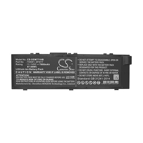 Laptopakku LiIon 11,1V 7900mAh ersetzt Dell MFKVP Laptopakku LiIon 11,1V 7900mAh ersetzt Dell MFKVP
