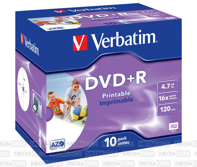 DVD+R 4.7GB/120Min/16x Jewelcase (10 Disc)