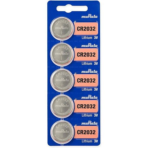 5x Murata eh. Sony CR2032 Lithium Knopfzelle 3V - 1 Batterie aus 5x Murata eh. Sony CR2032 Lithium Knopfzelle 3V - 1 Batterie aus