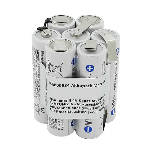 Akkupack NiMH 8,4V 2000mAh HR-3UTGB passend für Metz 76-56 Akkupack NiMH 8,4V 2000mAh HR-3UTGB passend für Metz 76-56