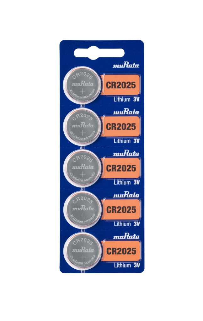 5x Murata eh. Sony CR2025 Lithium Knopfzelle 3V - 5 Batterien