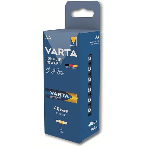 40x Varta Longlife Power AA Mignon LR6 Alkaline Batterie