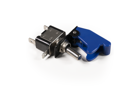 Kill-Switch McPower mit Schutzkappe und LED, 12V / 20A, blau