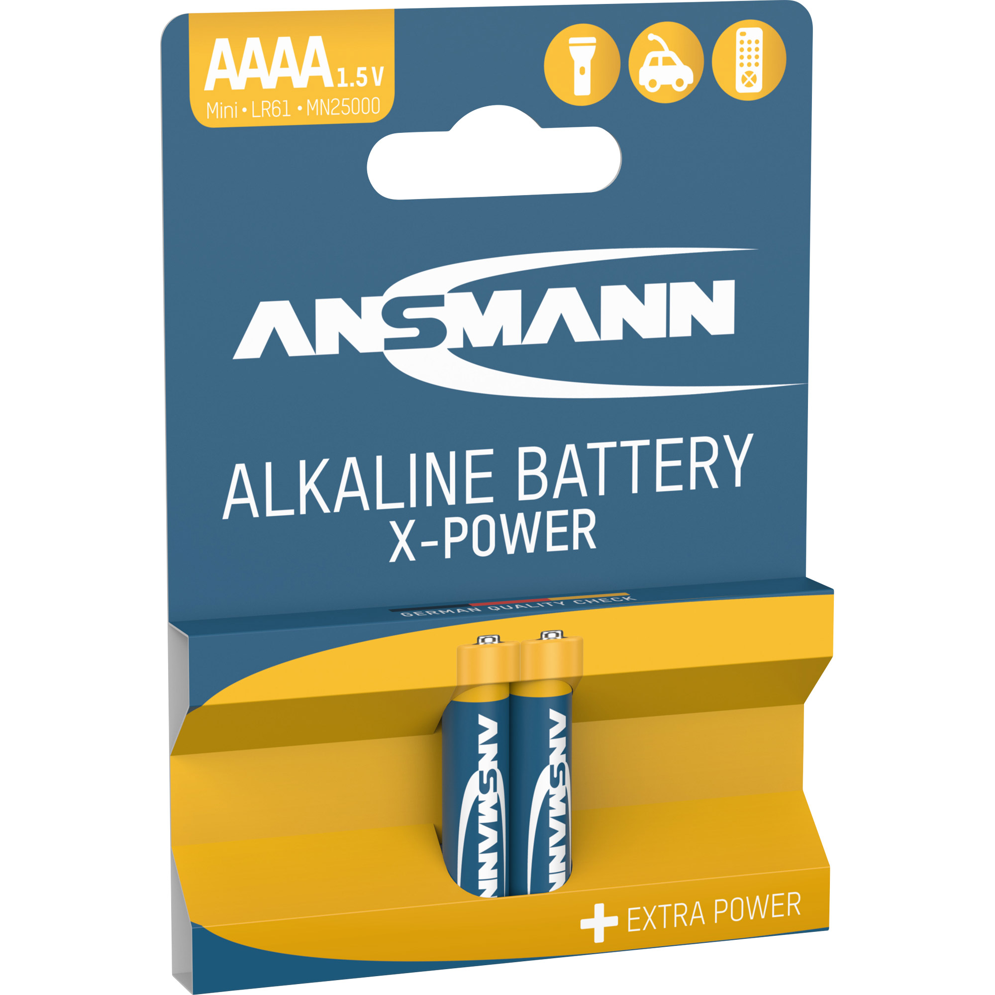 Ansmann AAAA Mini LR61 Alkaline Batterie - 2er Verpackung Ansmann AAAA Mini LR61 Alkaline Batterie - 2er Verpackung