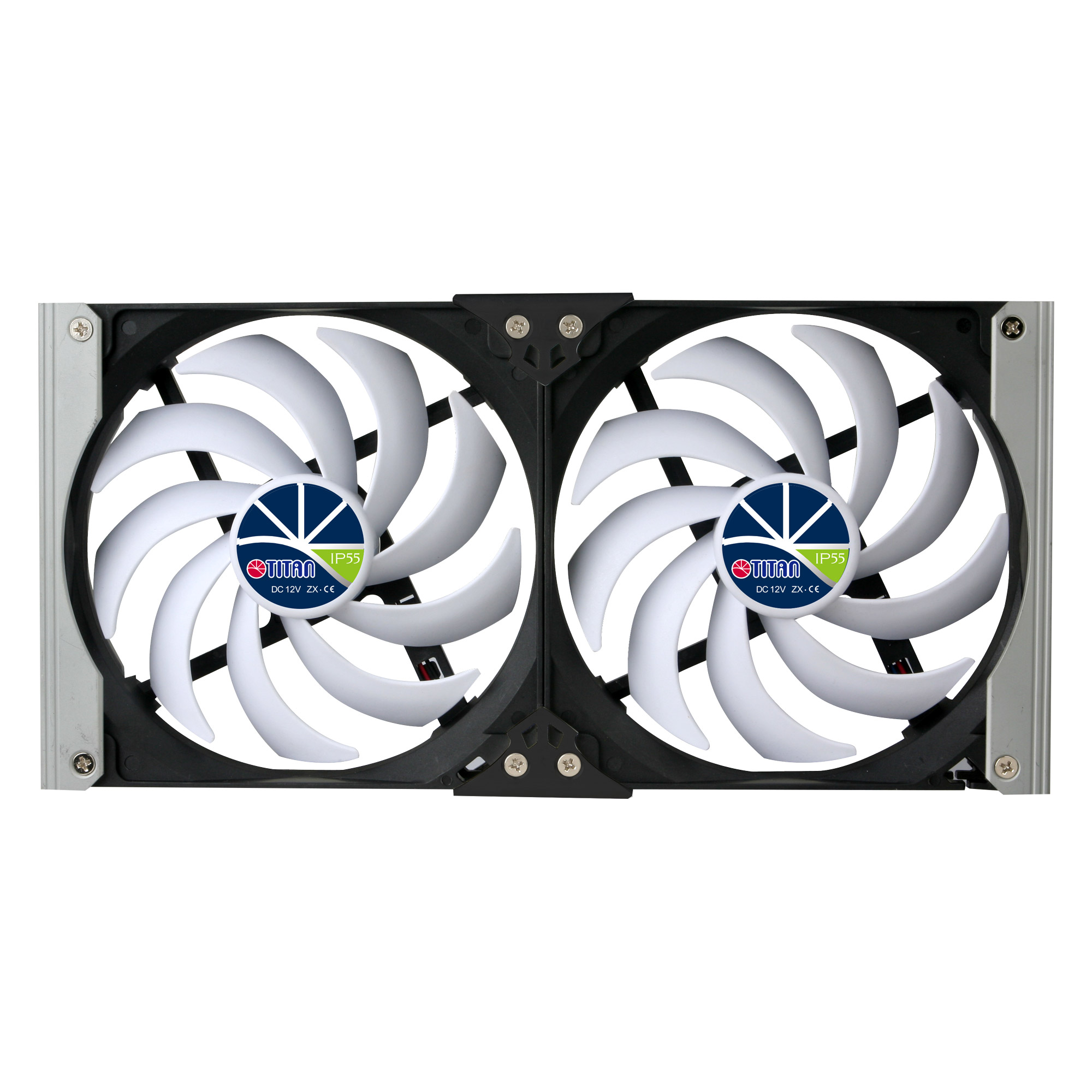 Titan TTC-SC20(B/)V2+ Kühlschrank-Doppellüfter 120x25mm IP55 Timer Gleichrichter