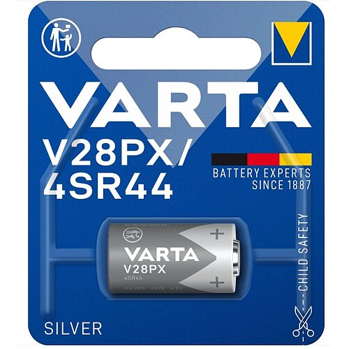 1x Varta 28PX 4SR44 SilberOxid 6.2V Batterie