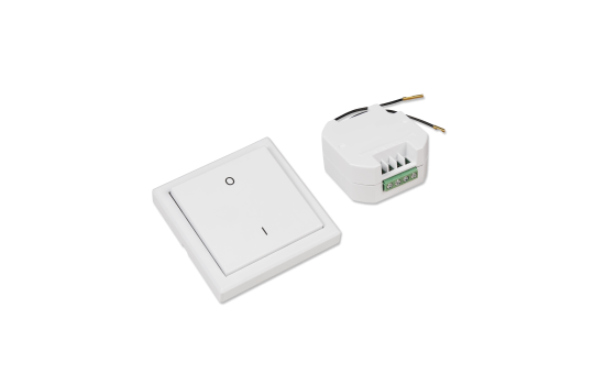Funk-Schalter Set McPower ''Comfort'' Empfänger + Wandtaster, max. 2000W