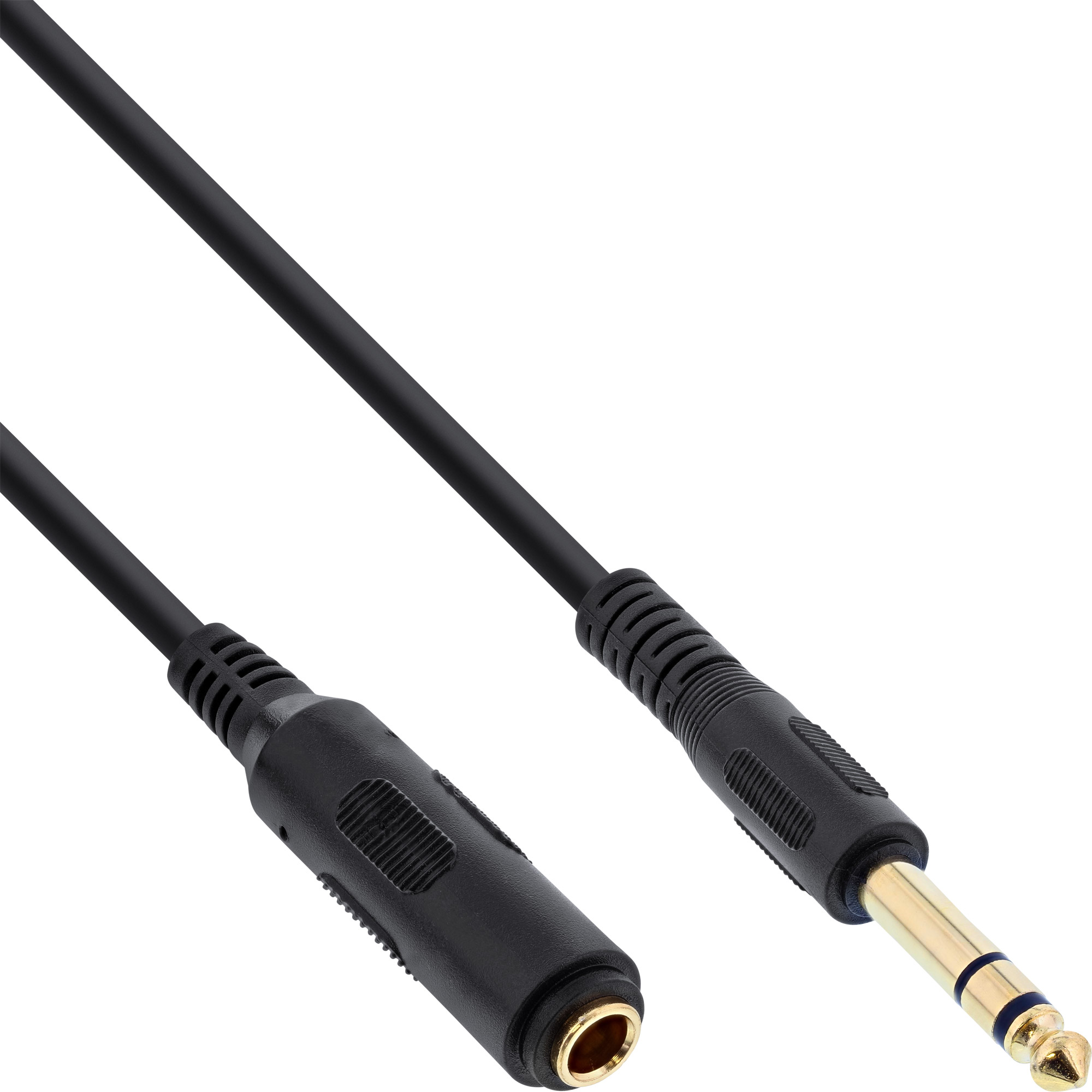 5m - Inline® KopfhörerverLängerung, 6,3mm ST / BU, Stereo, vergoldete Kontakte 5m - Inline® KopfhörerverLängerung, 6,3mm ST / BU, Stereo, vergoldete Kontakte