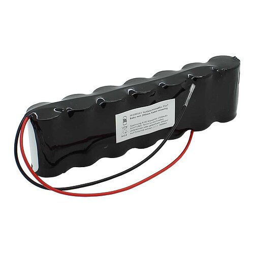 Notleuchtenakku NiCd 8,4V 2500mAh F1x7 Baby mit 200mm Kabel einseitig Notleuchtenakku NiCd 8,4V 2500mAh F1x7 Baby mit 200mm Kabel einseitig