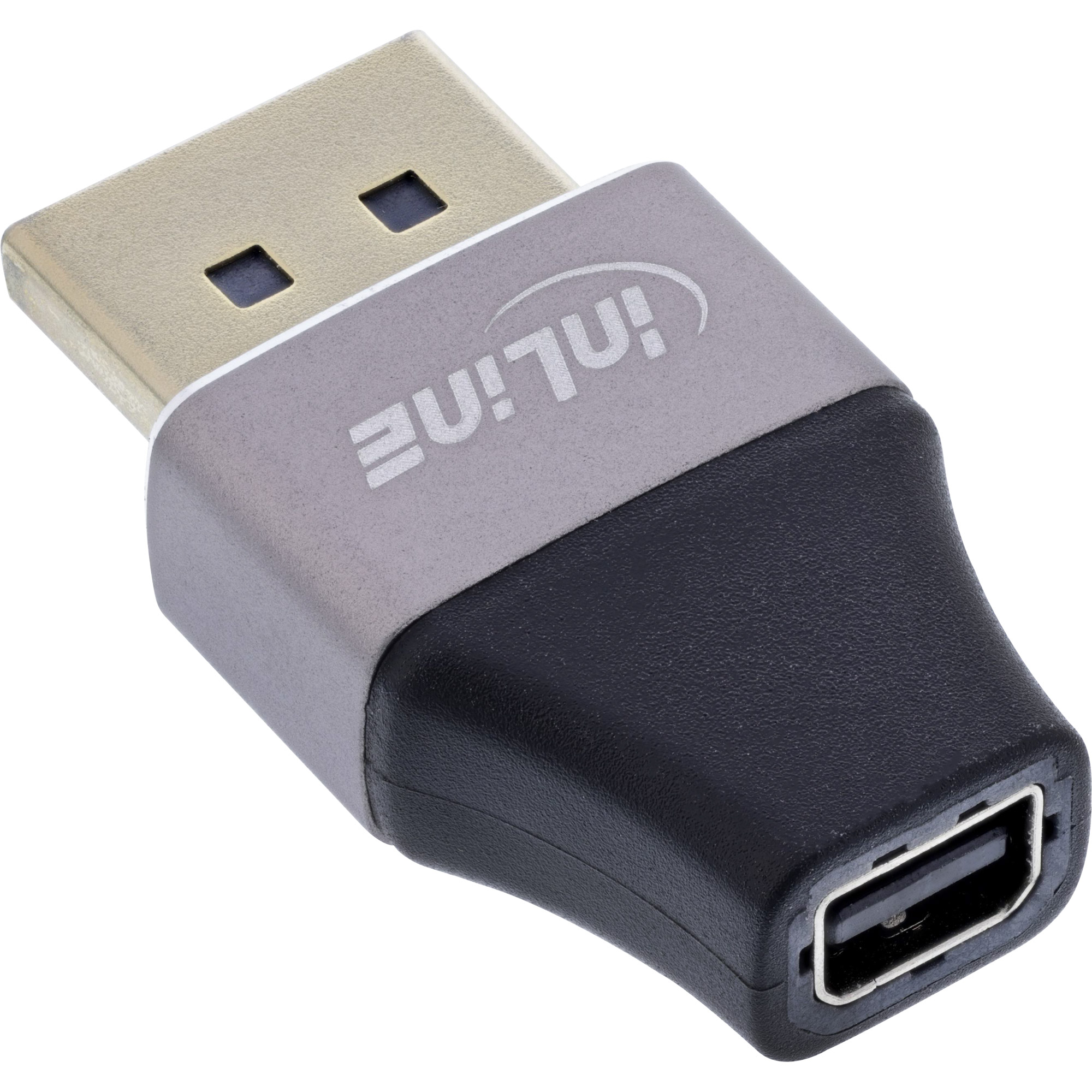 InLine® DisplayPort 1.4 Adapter, DP Stecker / Mini DP Buchse, 8K UHD