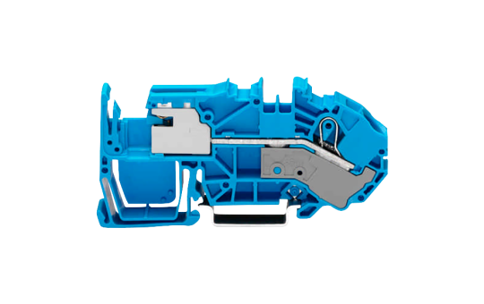 1-Leiter-N-Trennklemme WAGO, 16mm², Push-in CAGE CLAMP®, blau