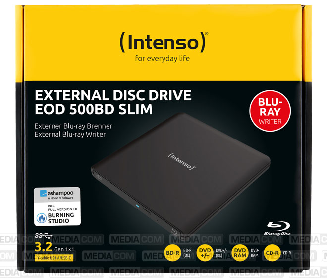 Blu-ray Recorder, USB 3.2, 6x/8x/24x, Slim Blu-ray Recorder, USB 3.2, 6x/8x/24x, Slim