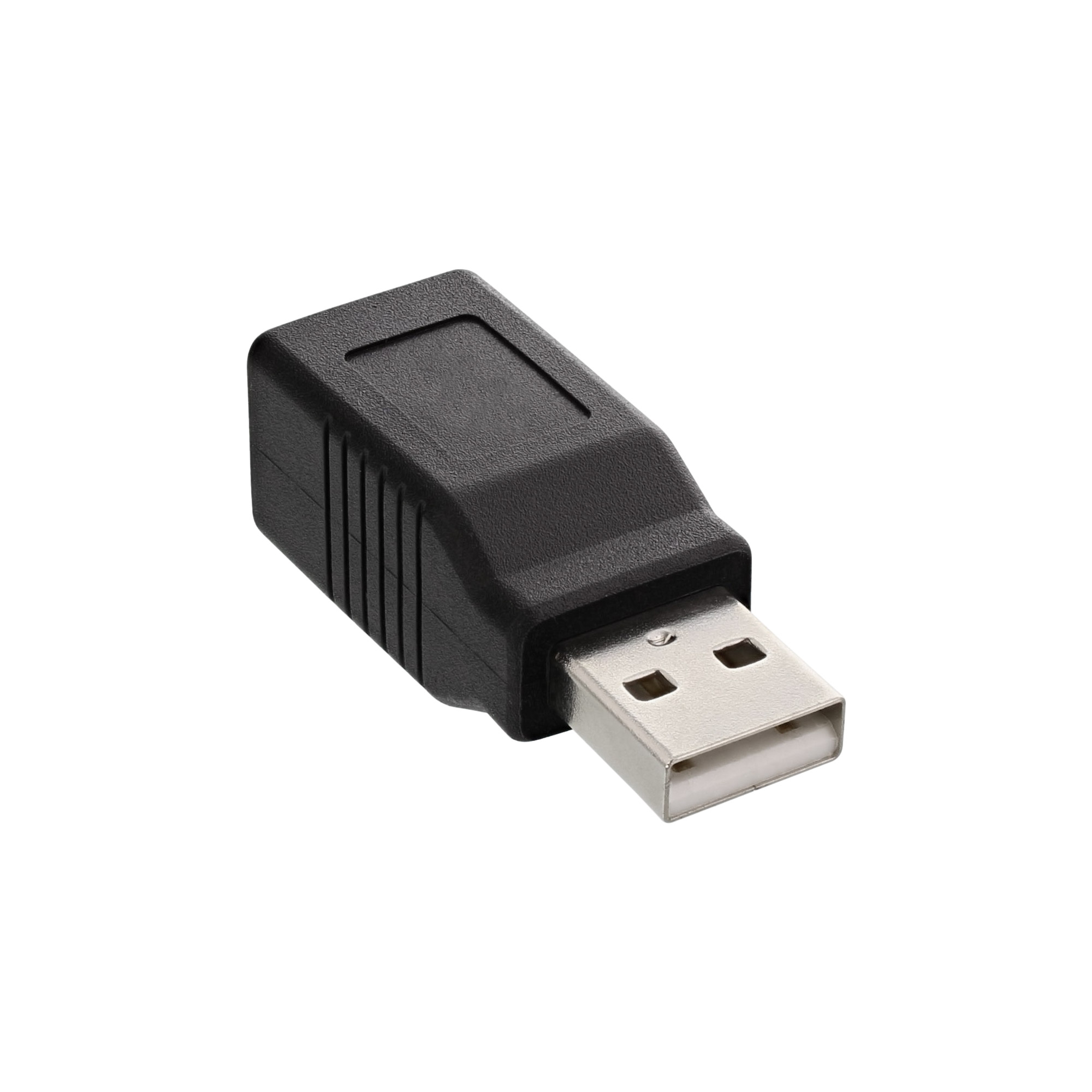 Inline® USB 2.0 Adapter, Stecker A auf Buchse B