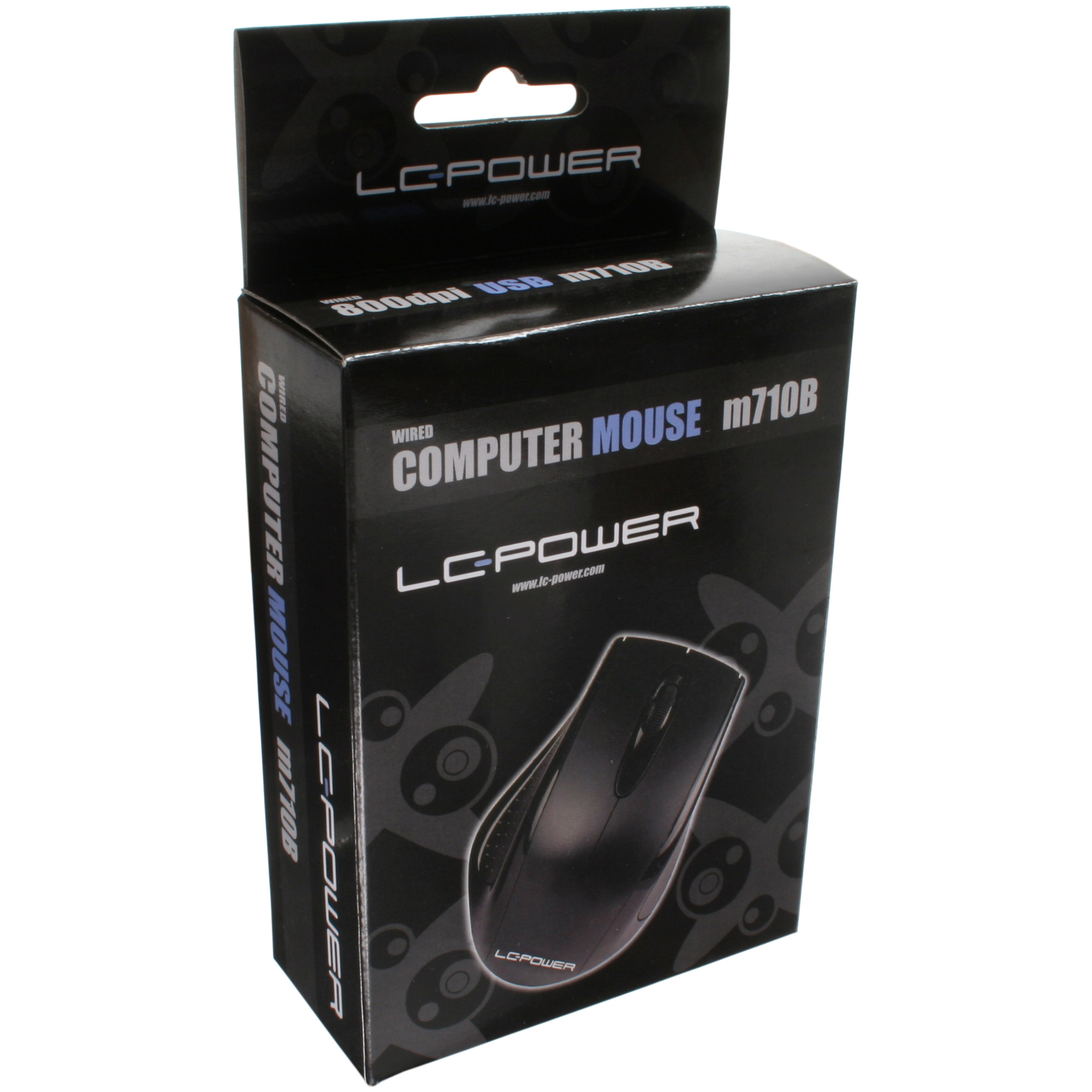 LC-Power LC-m710B, optische USB-Maus, 800dpi, schwarz LC-Power LC-m710B, optische USB-Maus, 800dpi, schwarz