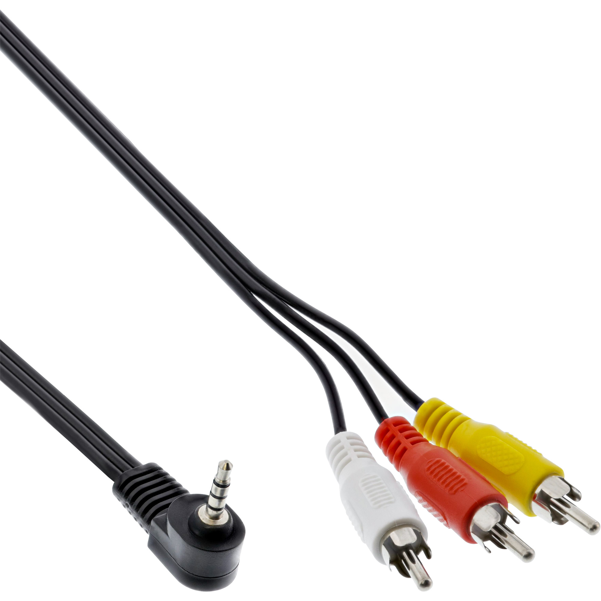 Inline® Audio/Video Kabel, 3,5mm 4pol Stecker auf 3x Cinch Stecker Inline® Audio/Video Kabel, 3,5mm 4pol Stecker auf 3x Cinch Stecker