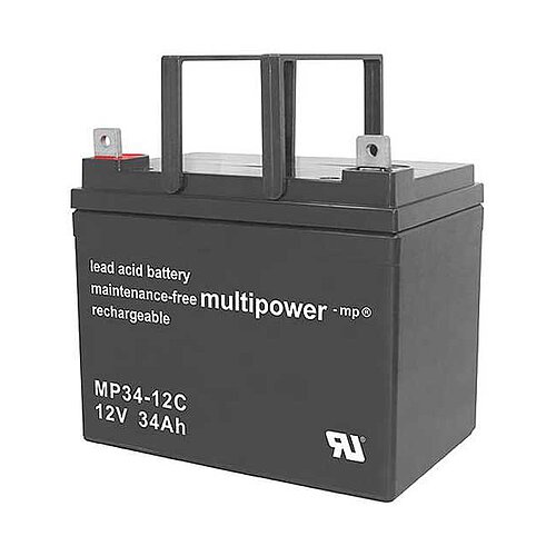 Multipower MP34-12C AGM 12 V 34 Ah - M6 Schraubanschluss