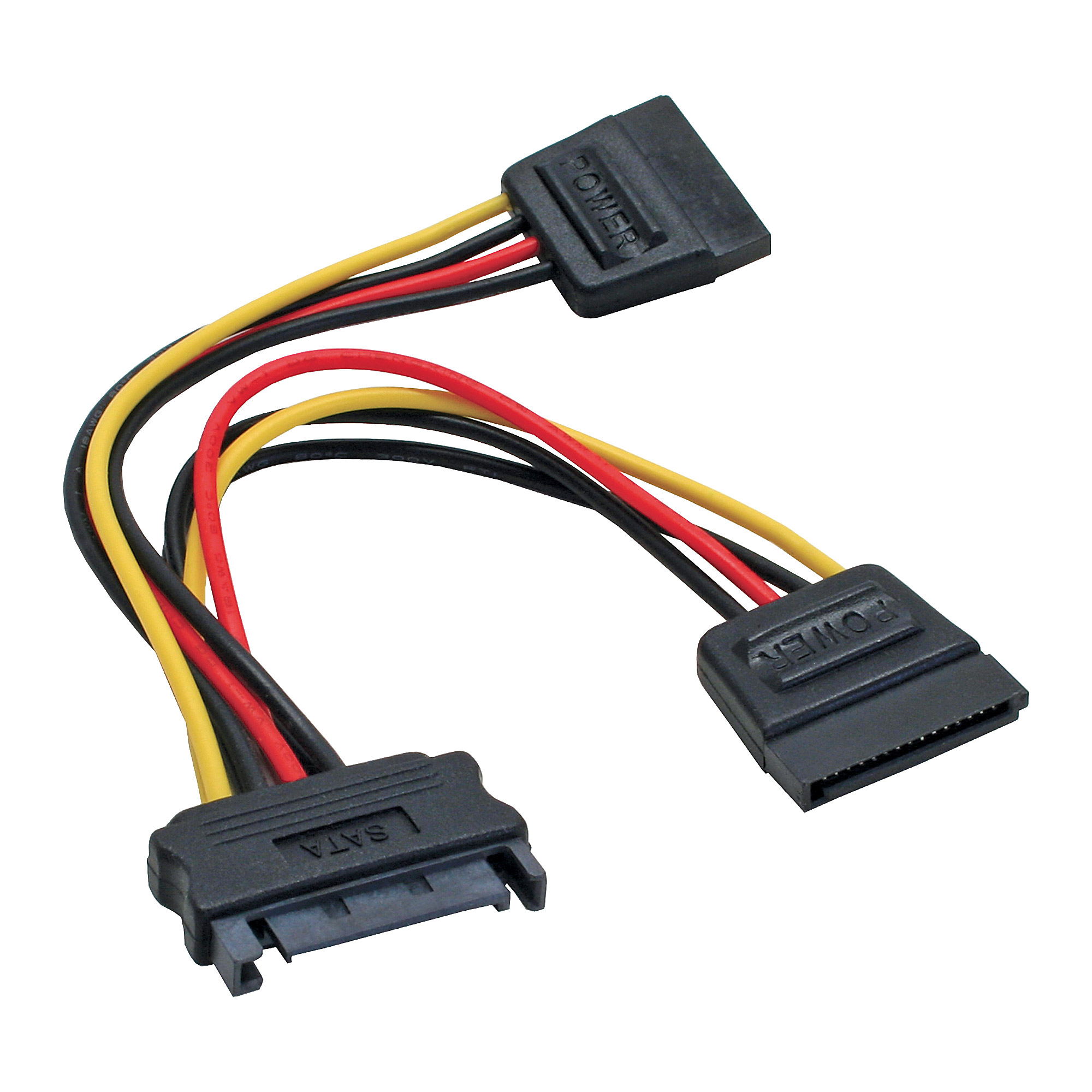 InLine® SATA Strom-Y-Kabel, SATA Buchse an 2x SATA Stecker, 0,15m InLine® SATA Strom-Y-Kabel, SATA Buchse an 2x SATA Stecker, 0,15m