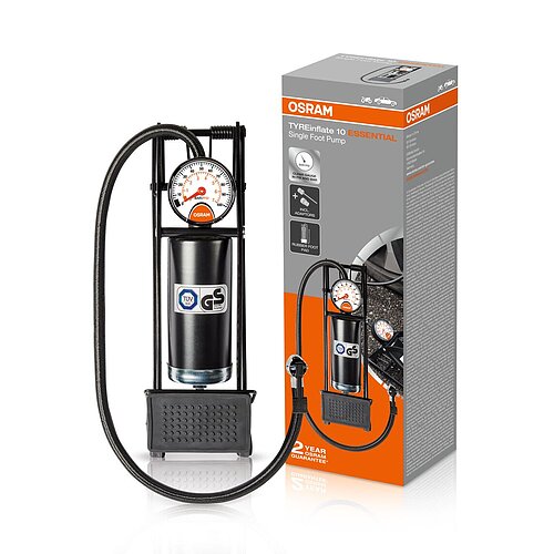 TYREinflate 10 ESSENTIAL Fuß-Luftpumpe 1st. OSRAM
