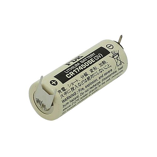 FDK / Sanyo Lithium CR17450SE 3V mit Printanschluß ++- 7,6mm Rastermaß