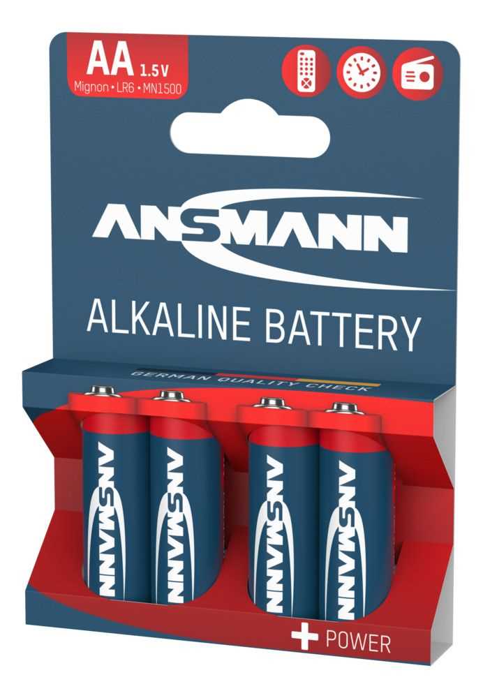 Ansmann Red AA Mignon LR6 Alkaline Batterien - 4er Verpackung Ansmann Red AA Mignon LR6 Alkaline Batterien - 4er Verpackung