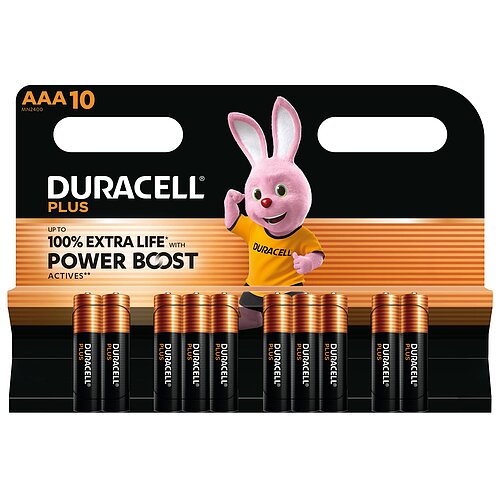 Duracell Plus AAA Micro LR03 Alkaline Batterie - 40er Verpackung Duracell Plus AAA Micro LR03 Alkaline Batterie - 40er Verpackung