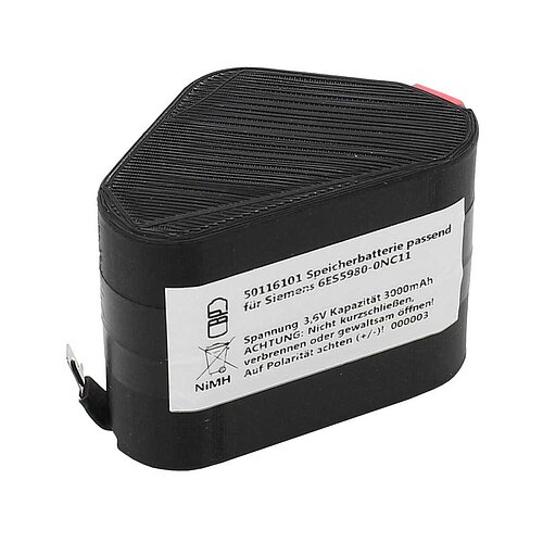 Speicherbatterie NiMH 3,6V 3000mAh passend für Siemens W79084-Q3001-B*6