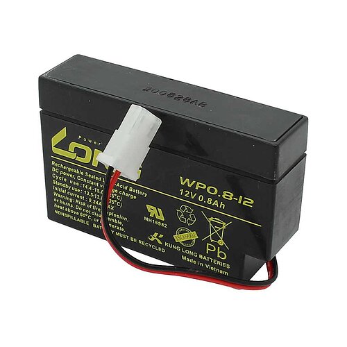 Kung Long WP0.8-12 12V 0,8Ah mit AMP-Stecker