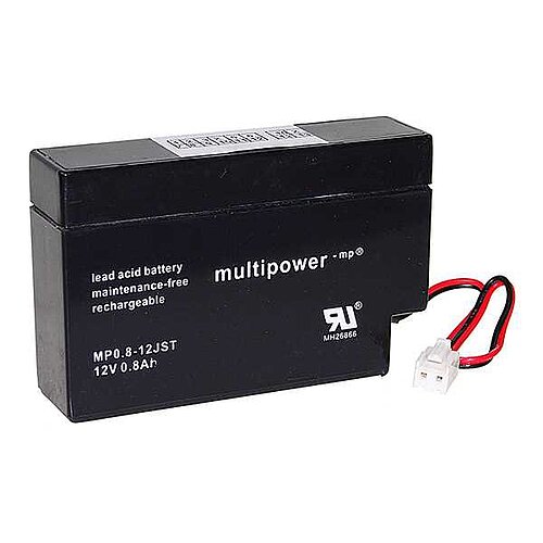 Multipower MP0.8-12JST AGM 12 V 12 Ah - JST Stecker