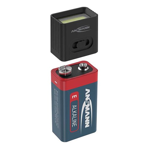 Ansmann COB LED-Leuchte mit 9V Batterie 1600-0714