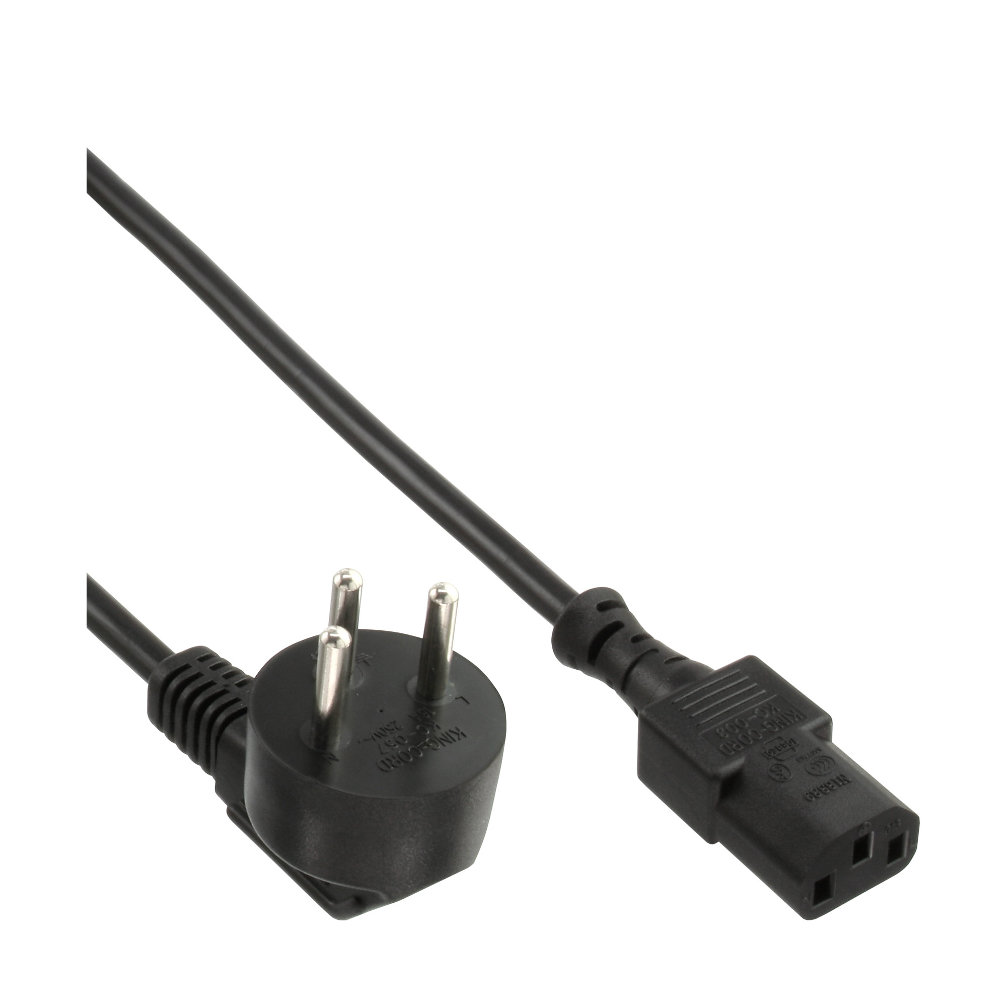 Inline® Netzkabel, Netzstecker Israel auf Kaltgerätestecker C13, 3,0m Inline® Netzkabel, Netzstecker Israel auf Kaltgerätestecker C13, 3,0m
