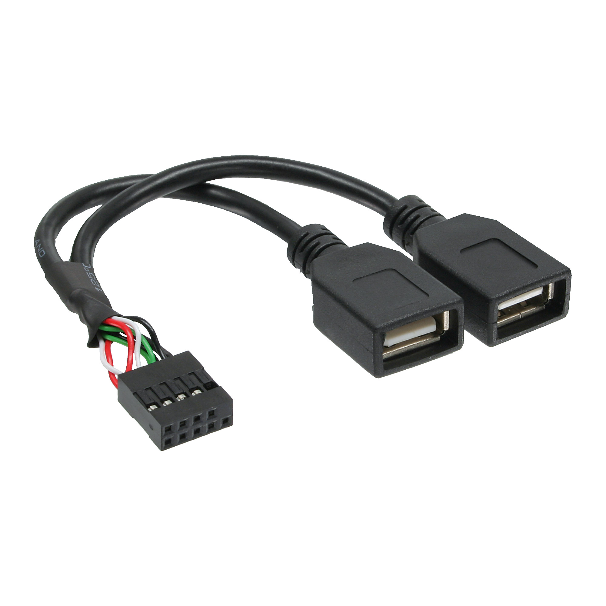 Inline® USB 2.0 Adapterkabel, 2x Buchse A auf Pfostenanschluss Inline® USB 2.0 Adapterkabel, 2x Buchse A auf Pfostenanschluss