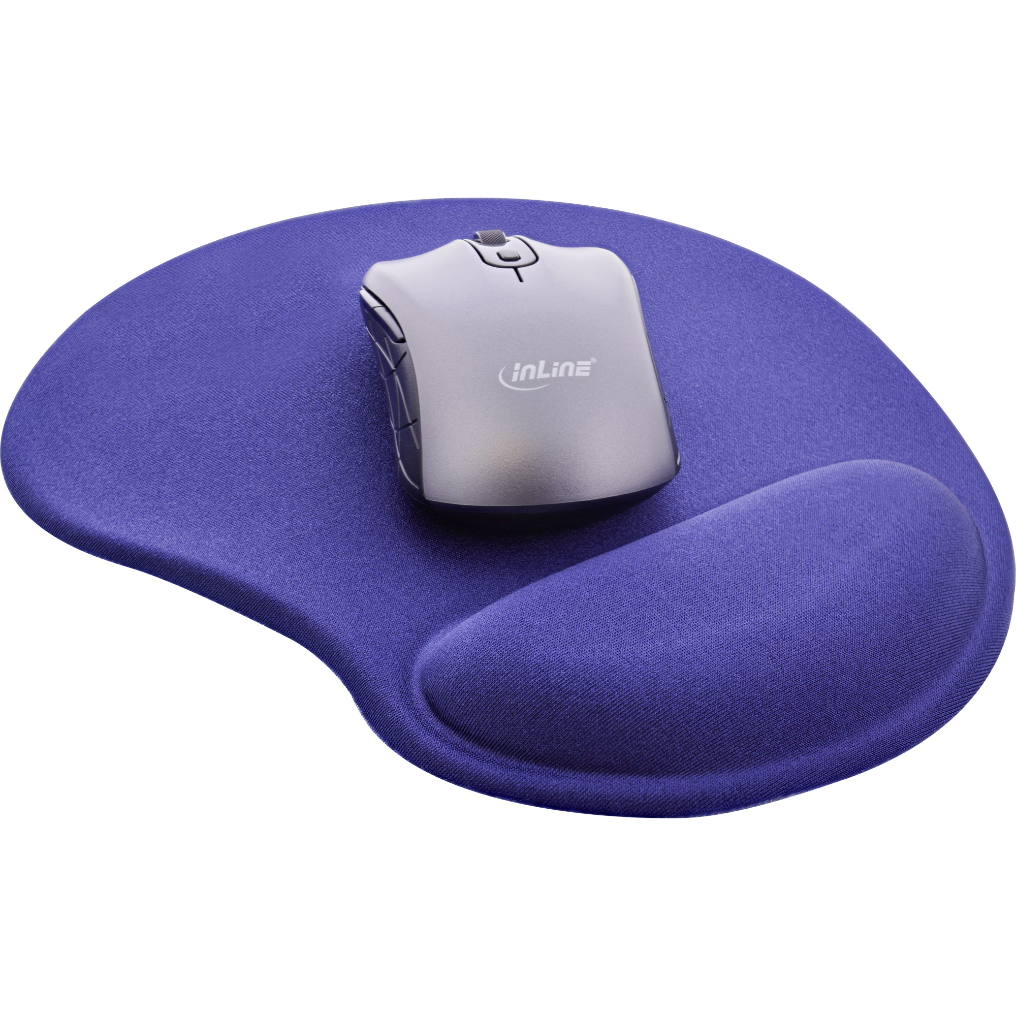 Inline® Maus-Pad, mit Gel Handballenauflage, 230x205x20mm, blau