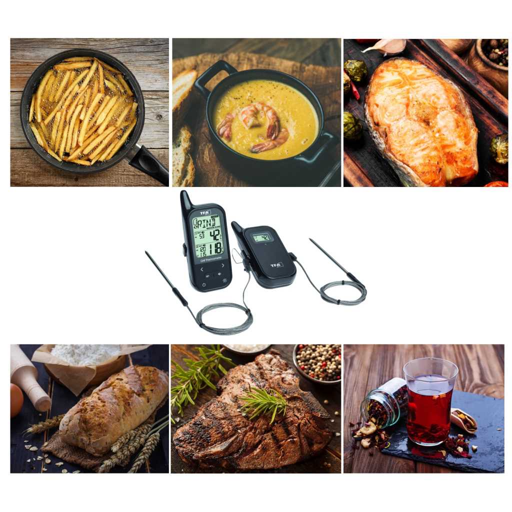 Küchen-Chef TWIN Funk-Grill-Bratenthermometer 14.1511.01