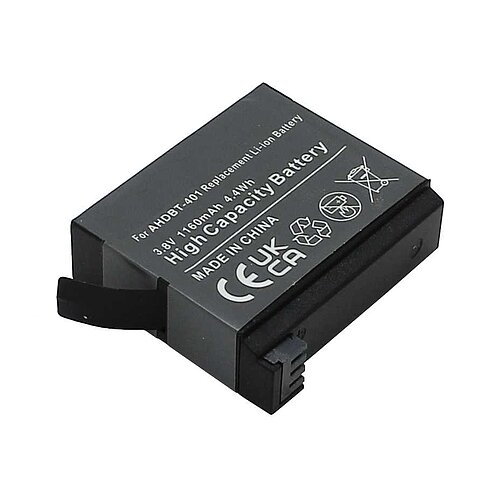 Digicam-Akku LiIon 3,8V 1160mAh passend für GoPro Hero 4 Digicam-Akku LiIon 3,8V 1160mAh passend für GoPro Hero 4