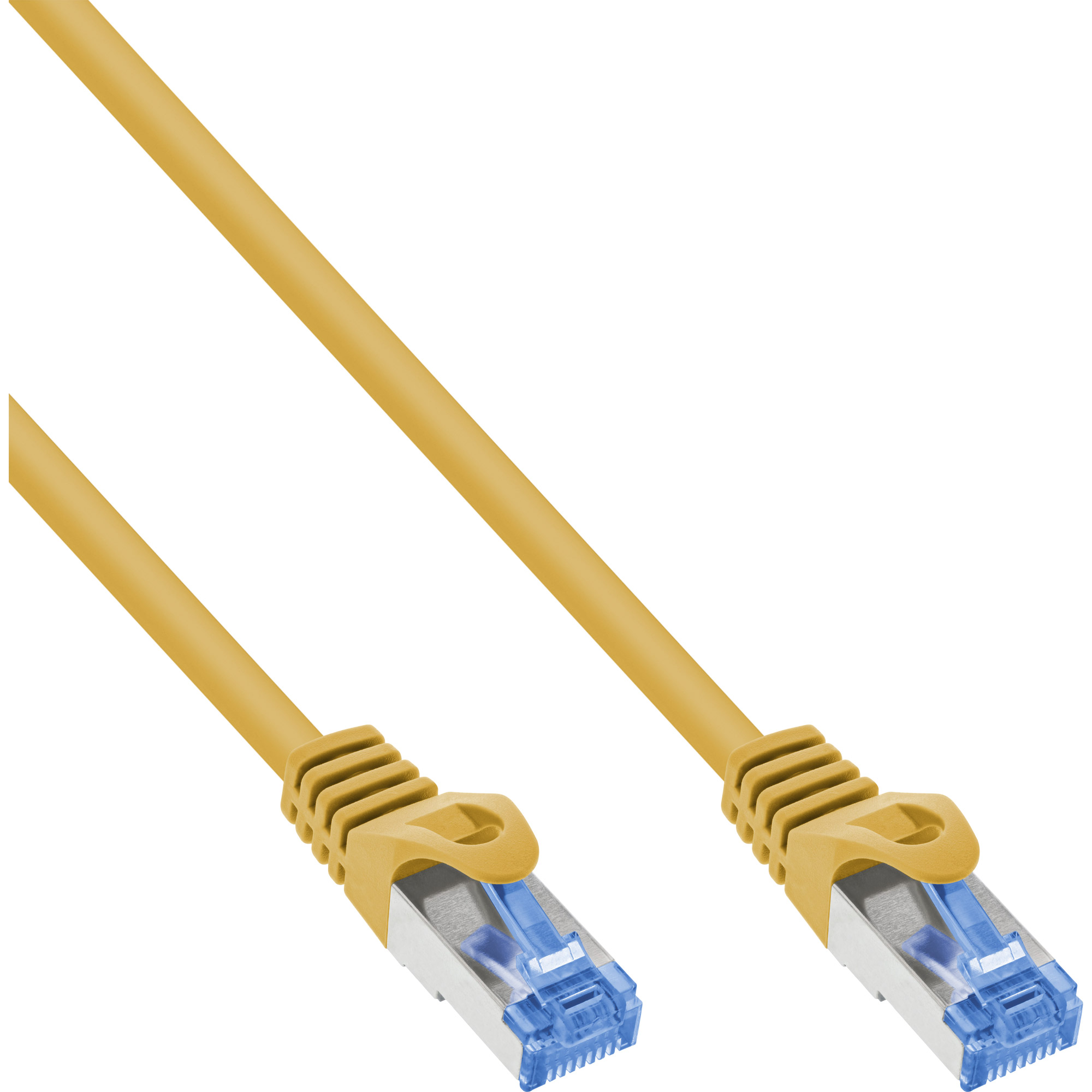 InLine® Patchkabel, Cat.6A, S/FTP, TPE (LSZH), CCA, gelb, 2m
