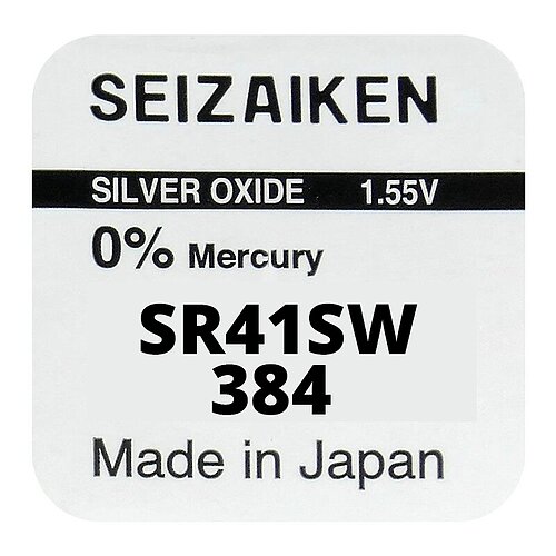 10x SR41SW 384 Silberoxid Batterie Seizaiken 1,55 V
